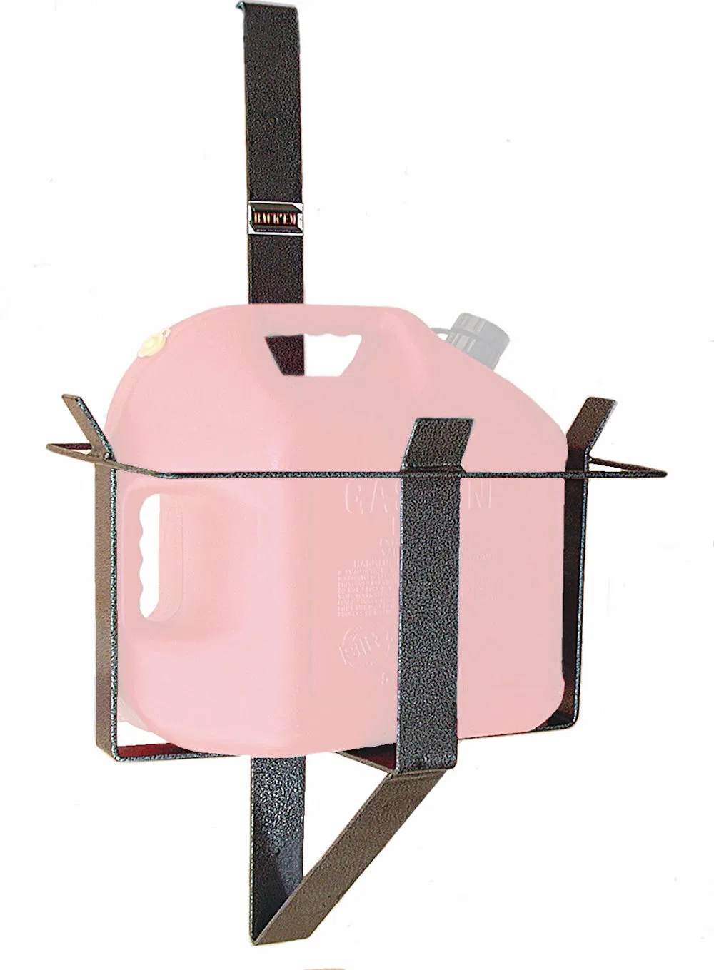 RA-1L – RACK'EM MFG Liquid Storage Container Mount, Bolt-On Mount To Closed Trailer Holds 1 Cooler or 5 Gallon Gas Ca...